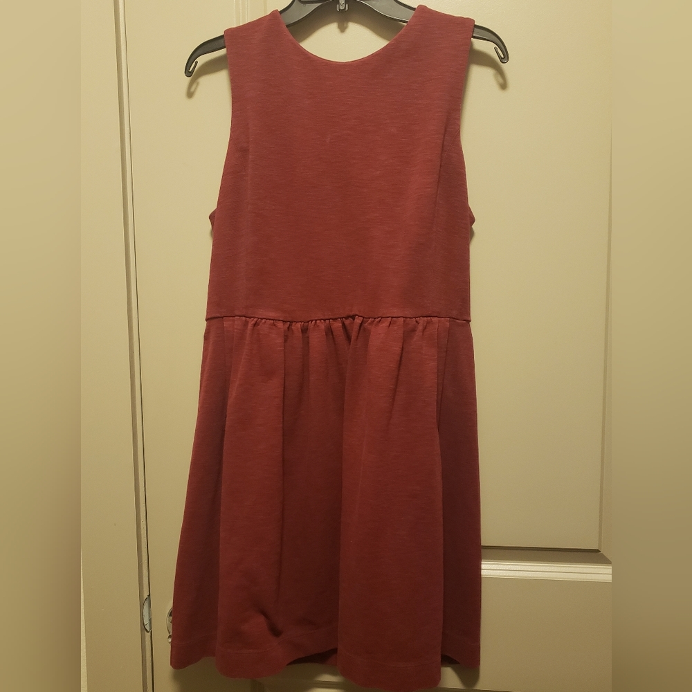 Maroon J Crew Dress